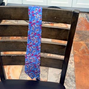 Men’s Tie, Blue, Red, Cream, Cambridge Classics, Mervyns, Good Condition